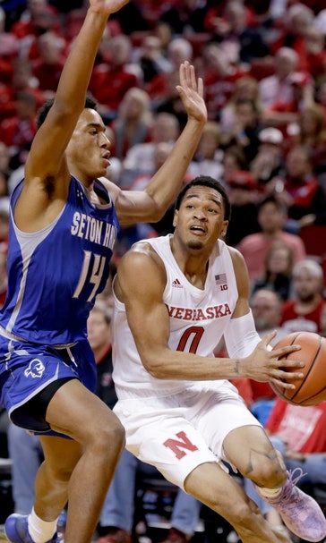 James Palmer’s 29 points lead Nebraska past Seton Hall 80-57